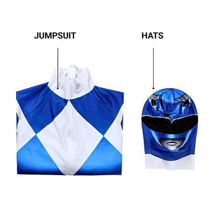 Blue Dinosaur Team Tight Cosplay Jumpsuit AU
