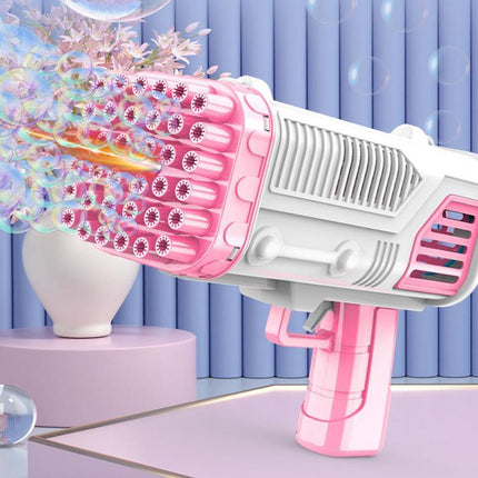 36 Holes Bubble Gun Automatic Gatling Soap Water Bubble Machine Outdoor Party - Aimall