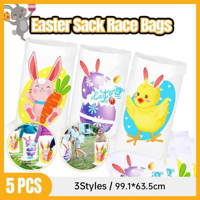 Kids Jumping Bag Sack Race 5pcs Set Party Family Outdoor Garden Games Sports Day