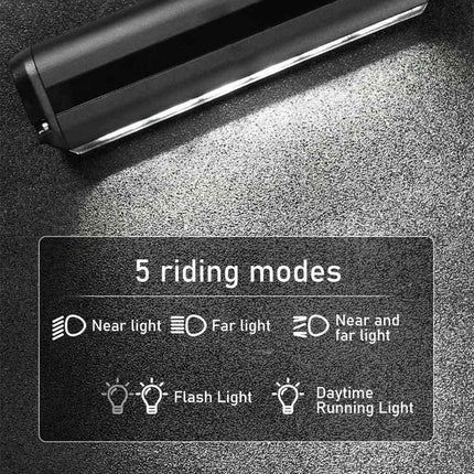 USB Rechargeable Bicycle Light Aluminum Alloy High Brightness LED Front Bike Lamp