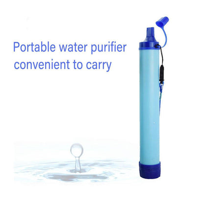 Portable Outdoor Camping Water Filter Straw Emergency Survival Purifier Tool