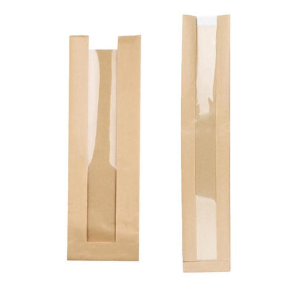 200PCS Transparent Food Greaseproof Bags French Bread Baguette Packaging Pouc - Aimall