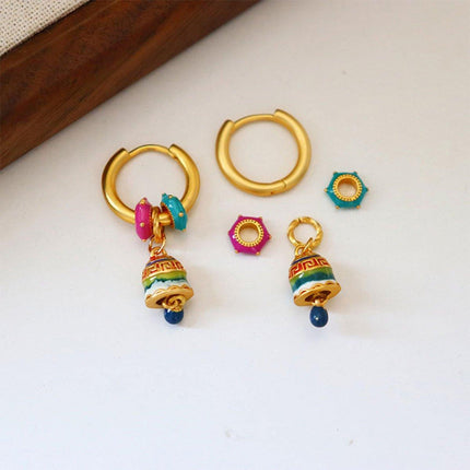 Elegant Chinese Fashion High-end Simple Earrings Modern Trendy Jewelry for Women