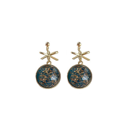 Natural Stone Earrings for Women Simple Vintage Dangle Drop Fashion Jewellery