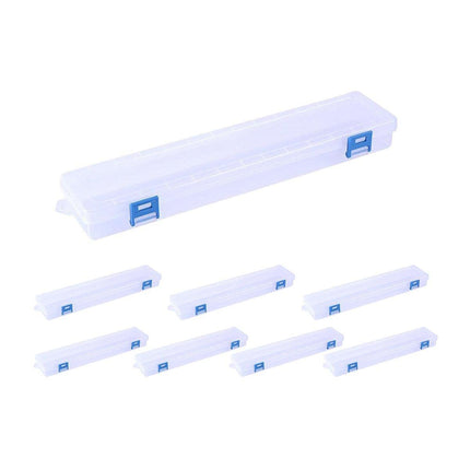 10PCS Clear Brush Storage Box for Gouache Watercolor Oil Painting Pen Holder Box