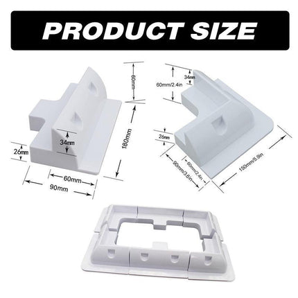 7PCS Solar Panel Corner Mounting Brackets Kit Vehicle Roof Mount Caravan Boat RV - Aimall