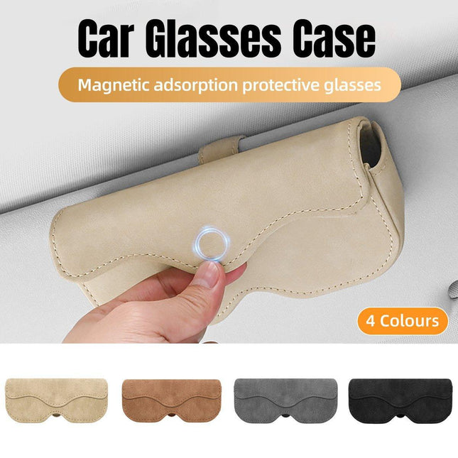 Car Sunglasses Holder Sun Visor Glasses Clip Storage Case Organizer for Vehicles