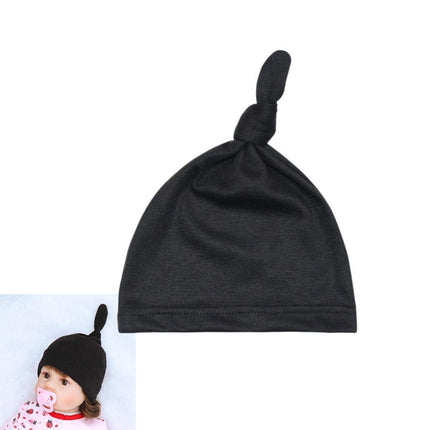 3PCS Baby Knot Hats Soft Cotton Toddler Caps Multicolor Newborn Beanie Pull Cap