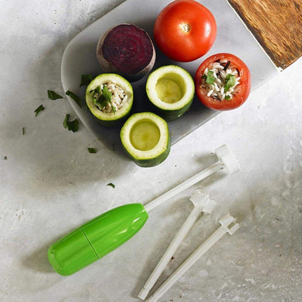 2Sets Fruit and Vegetable Corer Multifunctional Kitchen Gadgets for Easy Cutting