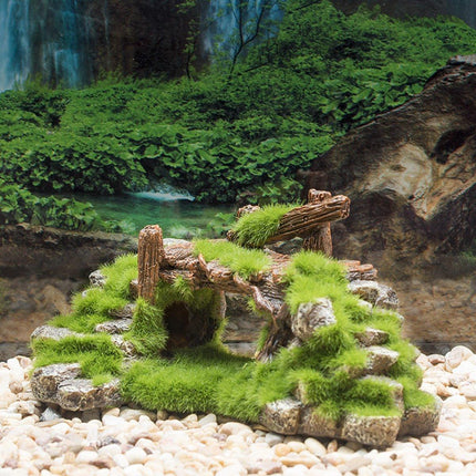 Fish Tank Moss Bridge Decoration Aquascape Rockery Ornament for Aquarium Design