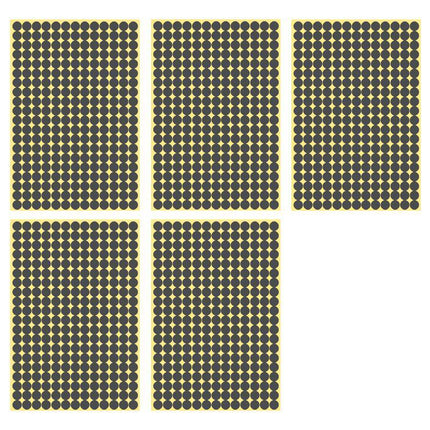 8/13/25/50mm Colour Sticker Dots Adhesive Round Labels Circular Scrapbooking Grey - Aimall