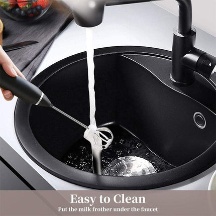 USB Rechargeable Electric Egg Beater Milk Coffee Frother Drink Foamer Mixer Tool - Aimall