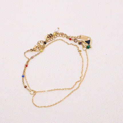 Colourful Imitation Pearl Necklace Girls Fashion Beaded Jewelry Chain