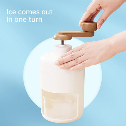 Hand Crank Ice Crusher Machine Shaver for Smoothies Slushies Milkshakes Desserts
