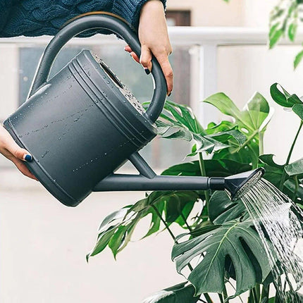 3L Gray Retro Watering Can Long Spout Large Capacity Shower Kettle for Garden