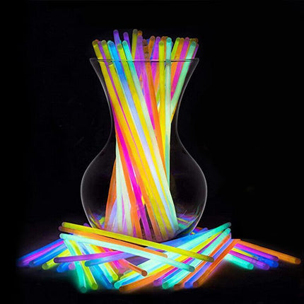 10X Colour Mixed Flashing Glow Stick Party Glowsticks Bracelets Light No Flame - Aimall