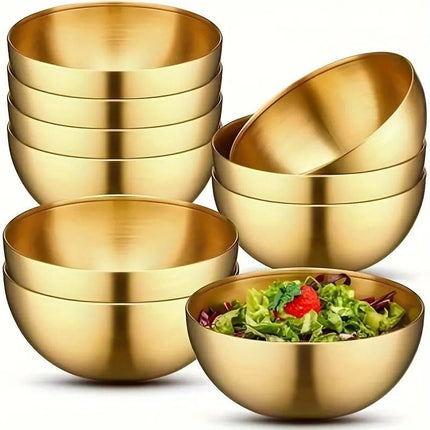 4/10pcs Salad Bowl Mixed Rice Bowl Set for Serving Soup and Salad Kitchenware