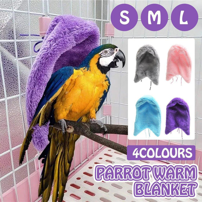 Cozy Bird Blanket Shawl Parrot Snuggle Cabin Plush Hanging Cotton Nest Bedding
