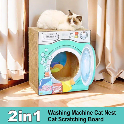 2in1 Cat Scratching Board Cat House Combination Durable Cat Bed and Scratcher