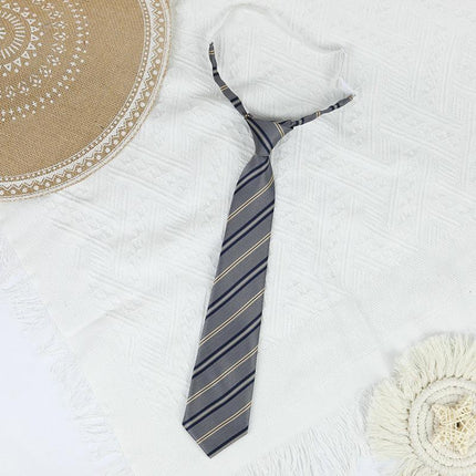 Student Lazy Tie Women Necktie Fashionable Uniform School Style Japanese JK Tie - Aimall