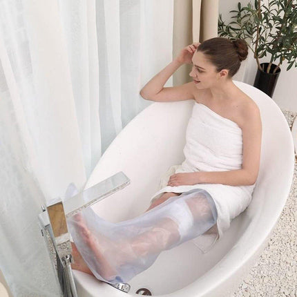 Waterproof Leg Cover for Shower Reusable Protection Sleeve for Calf and Foot