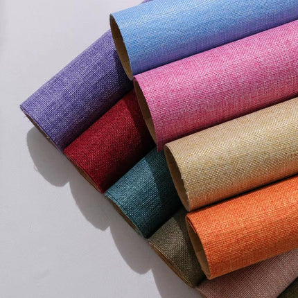 Coloured Linen Wrapping Paper Roll For Florist DIY Handmade Craft Material