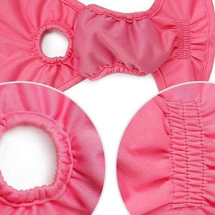 Female Dog Puppy Nappy Diapers Wrap Band Sanitary Pants Underpants XS-XL OZ Black - Aimall