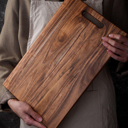 Large Hardwood Chopping Cutting Board Kitchen Steak Deli Meat Food Household
