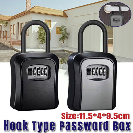 Combination Lock with Hook Heavy Duty Secure Lock for Storage Cabinets and Doors