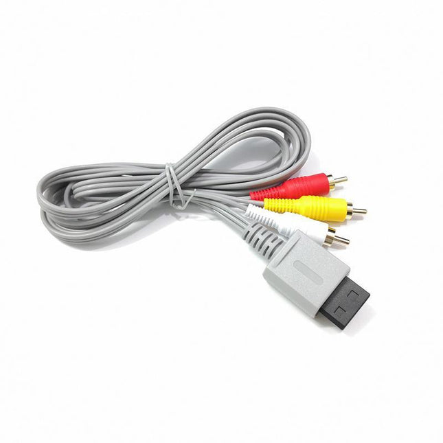 Audio Video RCA Cable High Quality Lead for Nintendo Wii Wii U & Mini Console - Aimall
