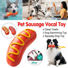 Dog Chew Toy Baked Sausage Ham Squeaky Pet Toy Bite Resistant Grinding Bar