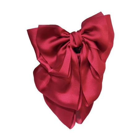 Women Girls Elegant Long Bow Hairpin Large Ribbon Hair Clip Hair Accessories New - Aimall