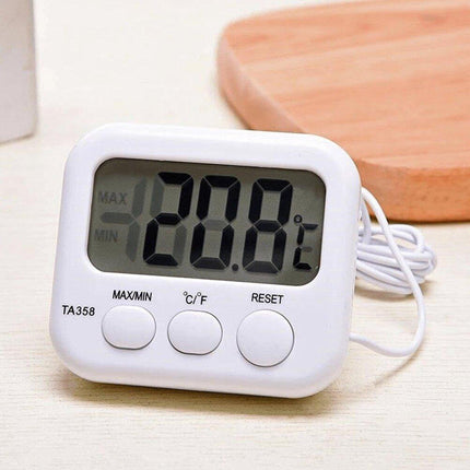 Digital Thermometer with Probe for Refrigerator Fish Tank Aquarium Temperature