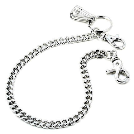 Silver Mental Key Chain Clip Pants Jeans Hip hop Biker Wallet Chain Belt Jewelry - Aimall