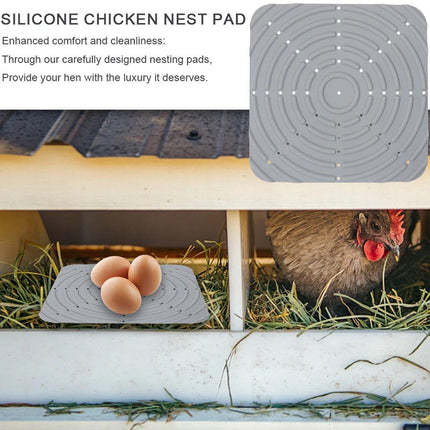 Washable Silicone Nesting Box Bedding Reusable Under Bedding for Chicken Coop
