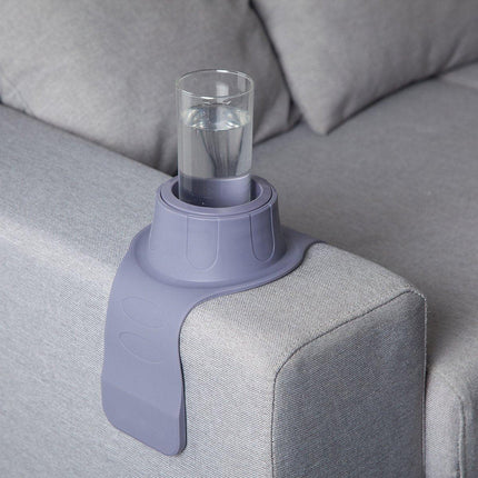 Couch Cup Holder Silicone Drink Coaster Tray Sofa Armrest Stand Car Cup Holder
