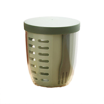 Portable Drainable Fruit Cup Plastic Sealed Cup for Snacks and Travel Use