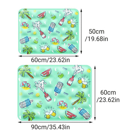 Cooling Ice Mat for Pets Summer Dog and Cat Cooling Pad Comfortable Pet Bed