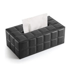 Leather Tissue Box Holder Rectangular Tissue Dispenser for Living Room Home
