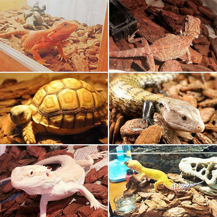 Reptile Bedding Substrate for Lizard Snake Tortoise Natural Bark Material
