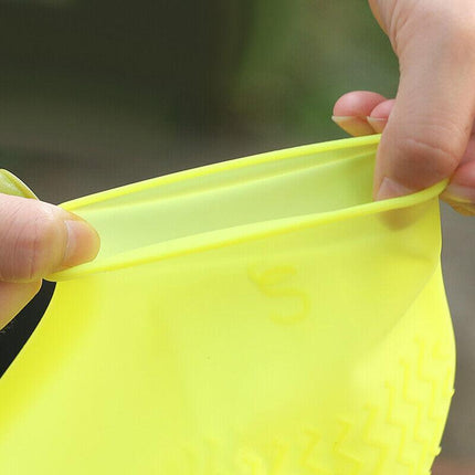 Shoe Cover Waterproof Silicone Non Slip Rain Water RUBBER Foot Boot Overshoe L Size - Aimall