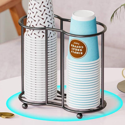 Desktop Water Cup Holder Paper Cup Pickup Stand Storage Organizer for Cups