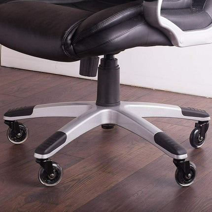 5pcs 3-Inch PU Transparent Caster Wheels Luggage Office Chair Mute Swivel Wheels