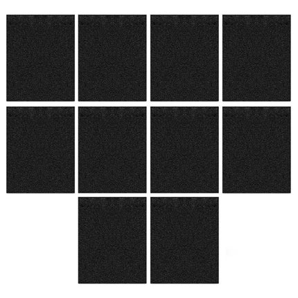 10PCS Black Aquarium Background Sticker Self Adhesive Waterproof Fish Tank Film