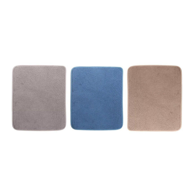 Microfiber Kitchen Drying Mat Absorbent Fast Dry Dish Bowl Cup Drainer Pad