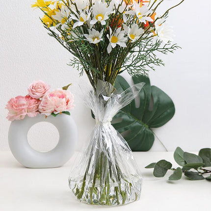 3Sizes Clear Cellophane Wrap Roll Gift Flower Bouquet Baskets Wrapping Paper - Aimall