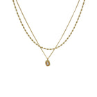 Love Butterfly Pearl Tassel Double Layer Necklace Elegant Jewelry Women Fashion