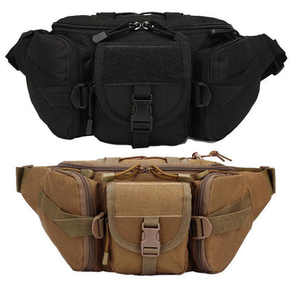 Utility Tactical Men Waist Bag Pack Pouch Military Hiking Camping Belt Bag Au - Aimall