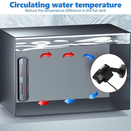 3000-20000LPH Wave Maker Aquarium Fish Tank Suction Cup Powerhead Water Air Pump - Aimall