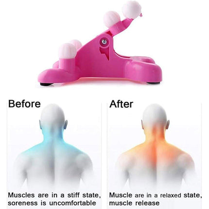 Handheld Cervical Neck Massager for Pain Relief Relaxation Muscle Care Therapy
